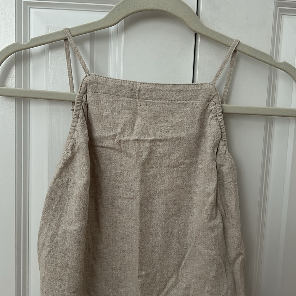 Abercrombie & Fitch Linen Blend Mini Dress - Picture 2 of 8